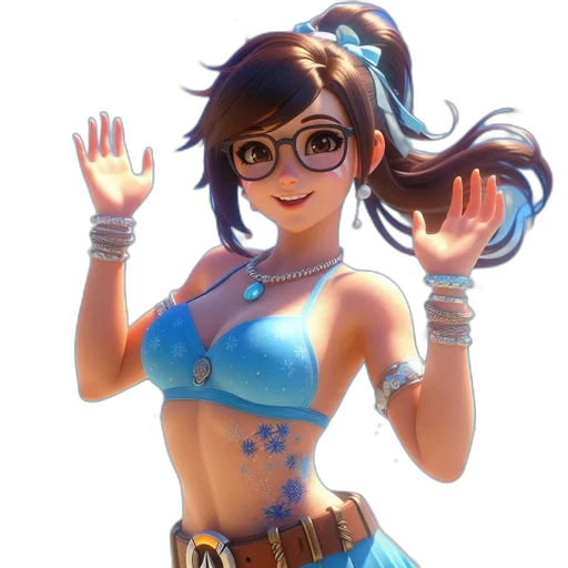 staff, dress, weapon, face transparent PNG cut-out