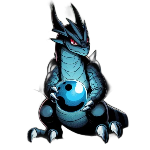 dragon, creature, staff, animal transparent PNG cut-out