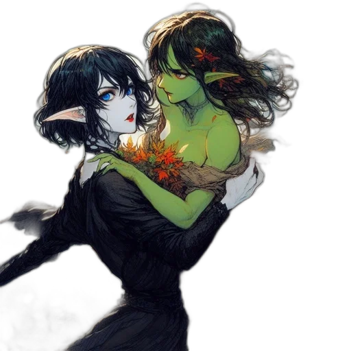 fantasy art, concept art, watercolor, comic book art transparent PNG cut-out