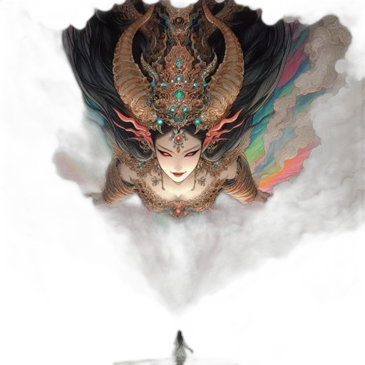 dragon, mask, creature, sword transparent PNG cut-out