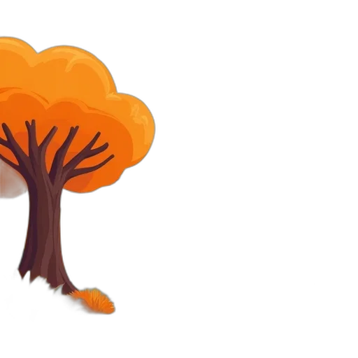tree, crown, concept art, 3d render transparent PNG cut-out