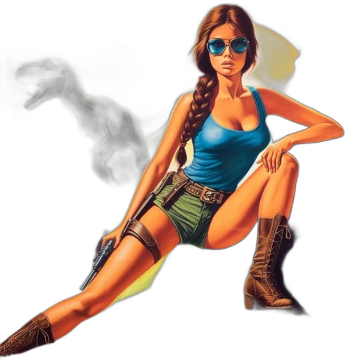 comic book art, concept art, fantasy art, photorealistic transparent PNG cut-out