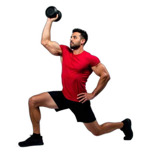 man, red, shirt, black transparent PNG cut-out