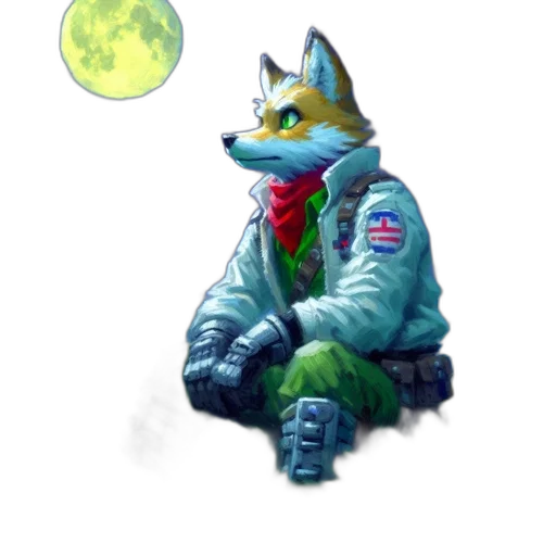 jacket, staff, creature, animal transparent PNG cut-out