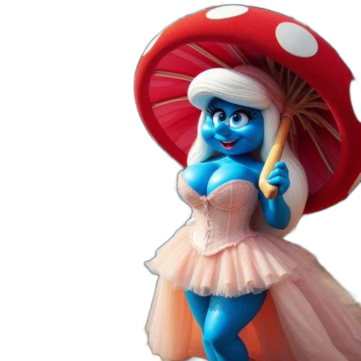dress, hat, 3d render, concept art transparent PNG cut-out