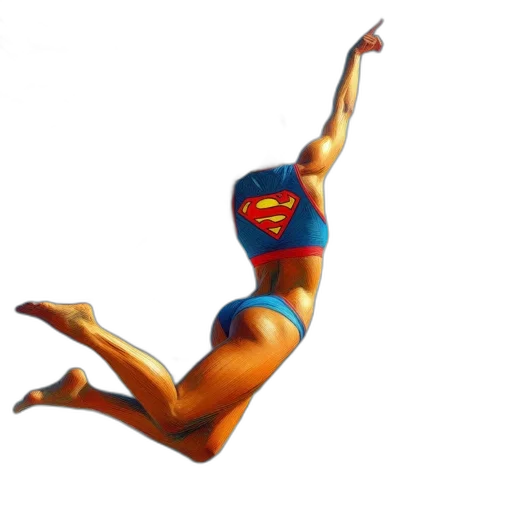 comic book art, concept art, 3d render, photorealistic transparent PNG cut-out