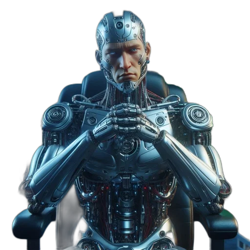 robot, face, weapon, concept art transparent PNG cut-out