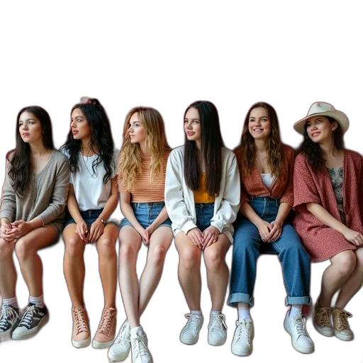 hat, shoes, hair, staff transparent PNG cut-out