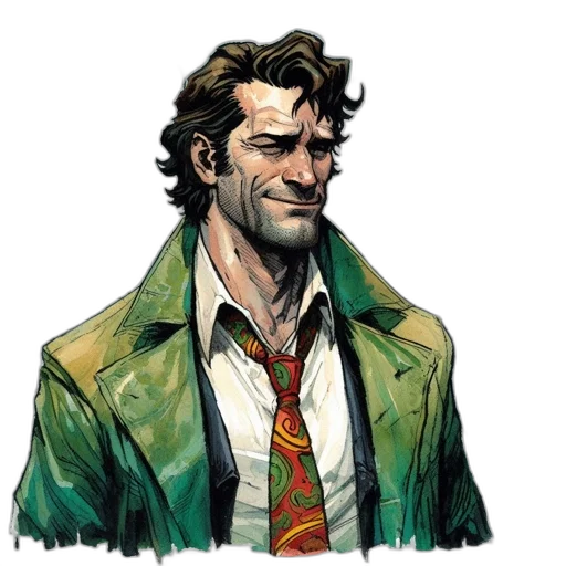 jacket, comic book art, concept art, pixel art transparent PNG cut-out