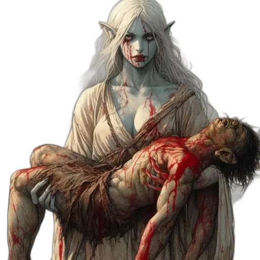 fantasy art, concept art, comic book art, pixel art transparent PNG cut-out
