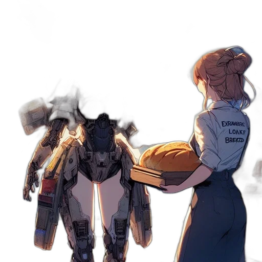 robot, weapon, jacket, creature transparent PNG cut-out