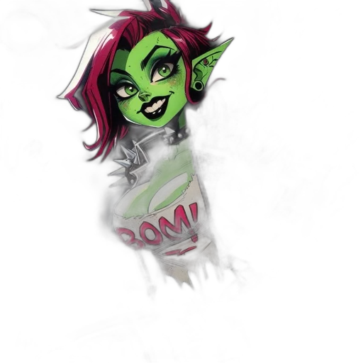 mask, staff, face, creature transparent PNG cut-out
