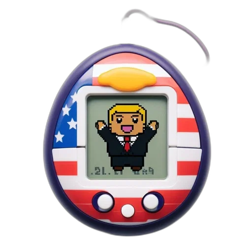 pixel art, image, displays, tamagotchi-style transparent PNG cut-out