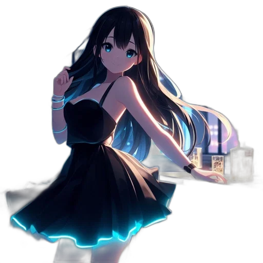 dress, weapon, staff, jewelry transparent PNG cut-out