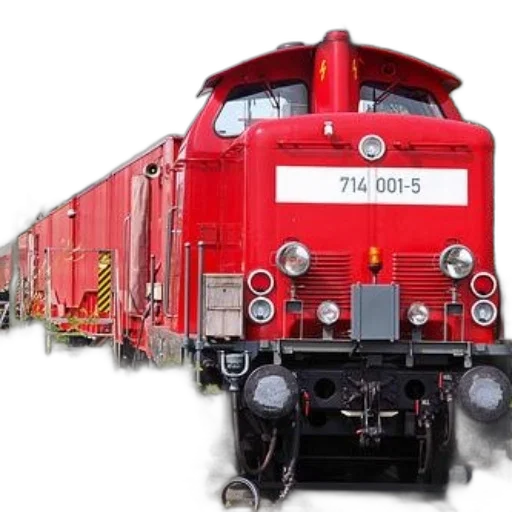 photorealistic, concept art, red, train transparent PNG cut-out