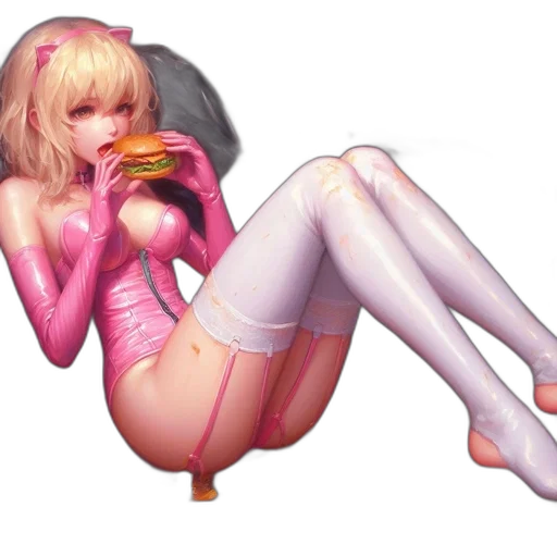 concept art, fantasy art, pixel art, cyberpunk transparent PNG cut-out