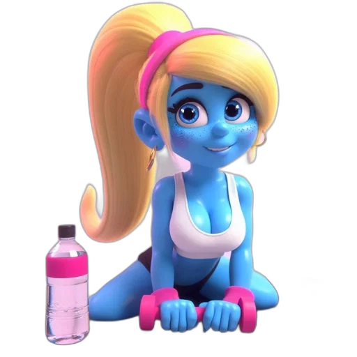 bottle, staff, robot, creature transparent PNG cut-out