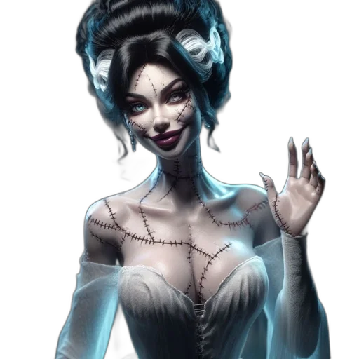 dress, fantasy art, concept art, comic book art transparent PNG cut-out