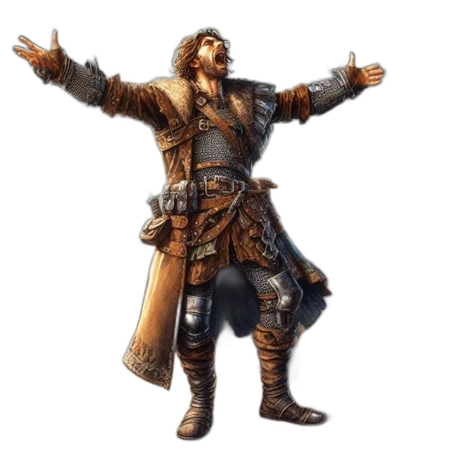jacket, concept art, fantasy art, 3d render transparent PNG cut-out