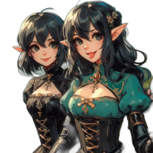 fantasy art, concept art, pixel art, anime transparent PNG cut-out