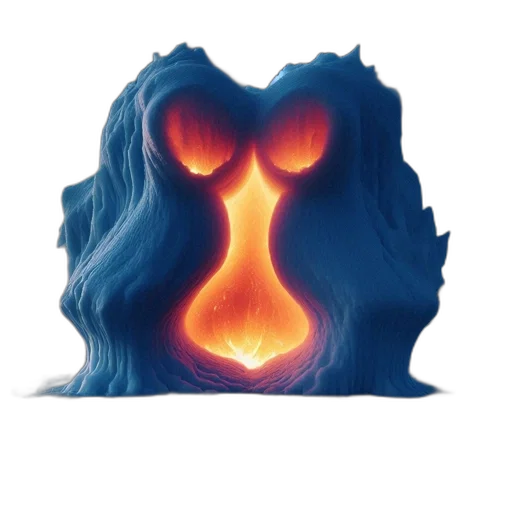 mask, hair, face, creature transparent PNG cut-out