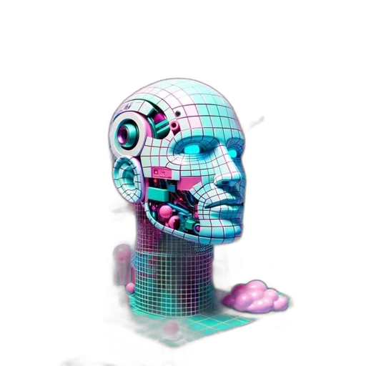 robot, mask, face, creature transparent PNG cut-out