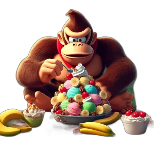 food, animal, concept art, 3d render transparent PNG cut-out