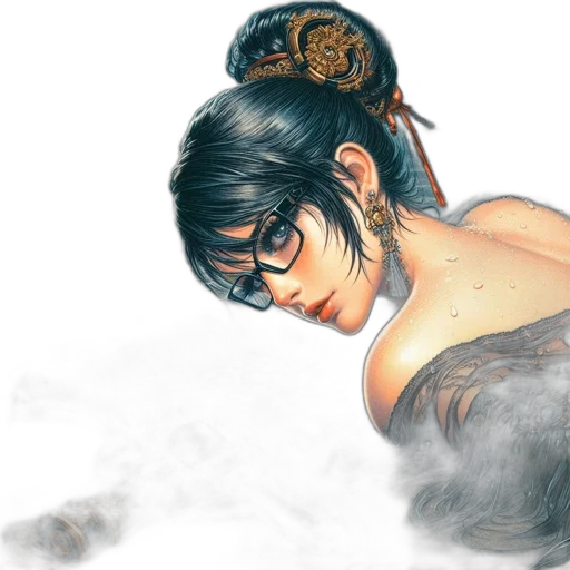 fantasy art, concept art, photorealistic, watercolor transparent PNG cut-out