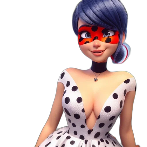 dress, mask, 3d render, concept art transparent PNG cut-out