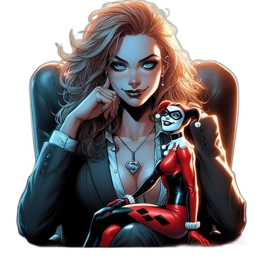 comic book art, concept art, cartoon, fantasy art transparent PNG cut-out