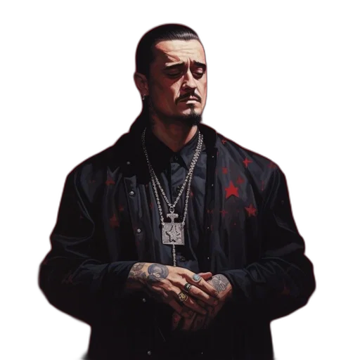 jacket, face, animal, photorealistic transparent PNG cut-out
