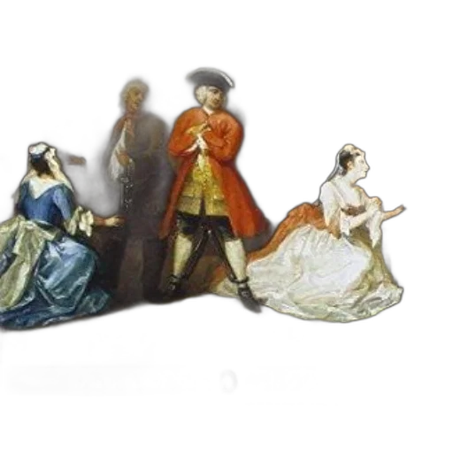 dress, crown, jewelry, staff transparent PNG cut-out