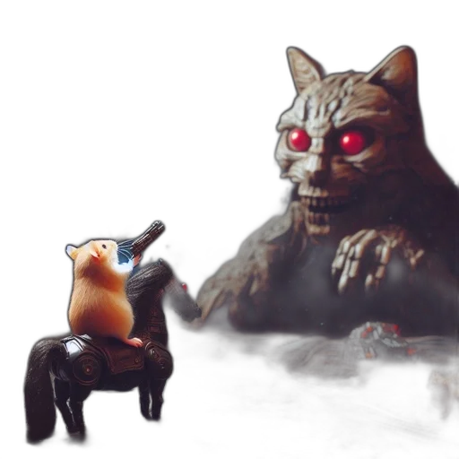 creature, animal, concept art, 3d render transparent PNG cut-out