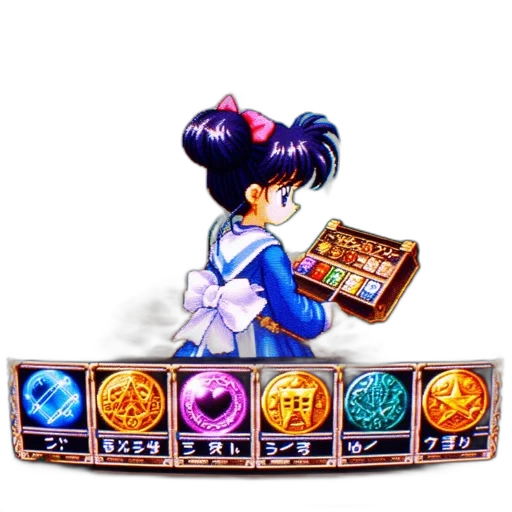 staff, jewelry, weapon, pixel art transparent PNG cut-out
