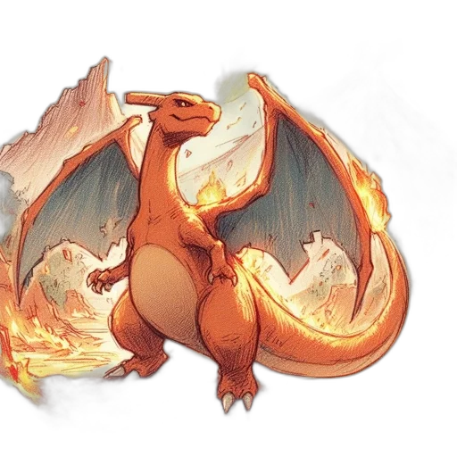 dragon, animal, creature, concept art transparent PNG cut-out