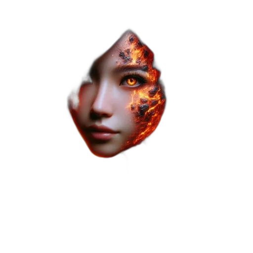 face, mask, dragon, creature transparent PNG cut-out