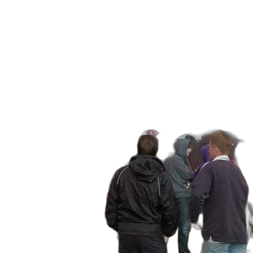 jacket, umbrella, mask, staff transparent PNG cut-out