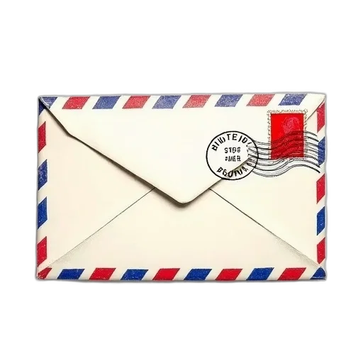airmail, envelope, postal, stamp transparent PNG cut-out