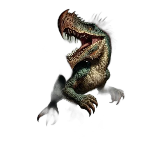 dragon, creature, animal, staff transparent PNG cut-out