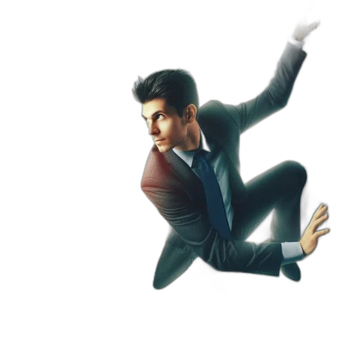 jacket, staff, concept art, 3d render transparent PNG cut-out