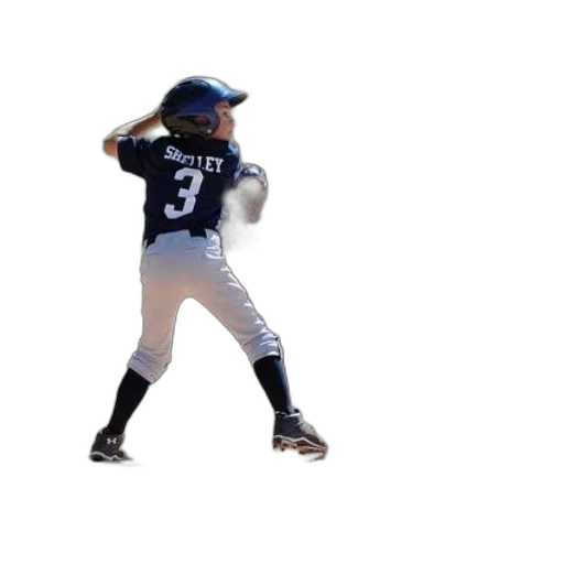 3d render, young, baseball, player transparent PNG cut-out