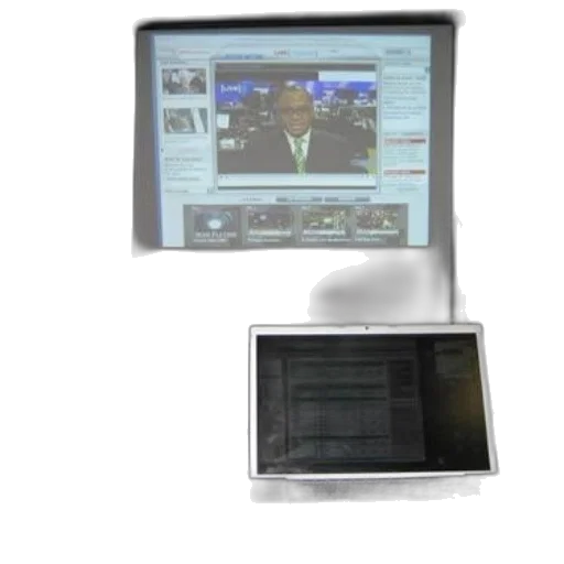 staff, laptop, older, computer transparent PNG cut-out