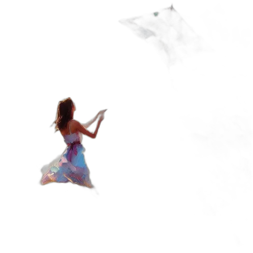 dress, umbrella, creature, concept art transparent PNG cut-out