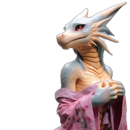 dragon, creature, staff, animal transparent PNG cut-out