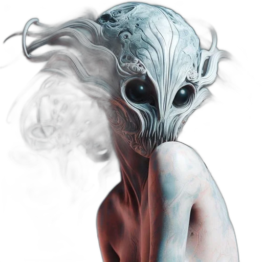 mask, creature, face, robot transparent PNG cut-out