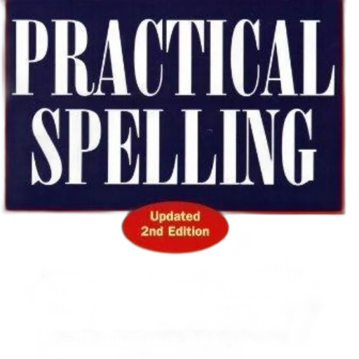 practical, spelling, book, cover transparent PNG cut-out