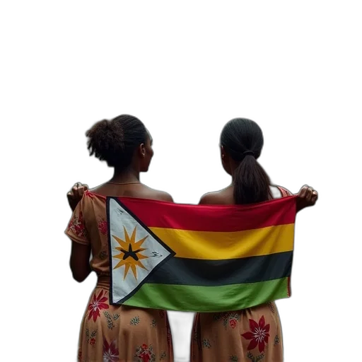 dress, two, women, holding transparent PNG cut-out