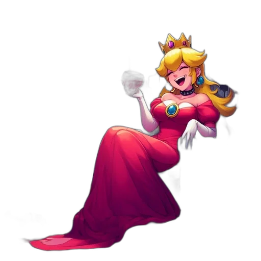 crown, dress, weapon, staff transparent PNG cut-out