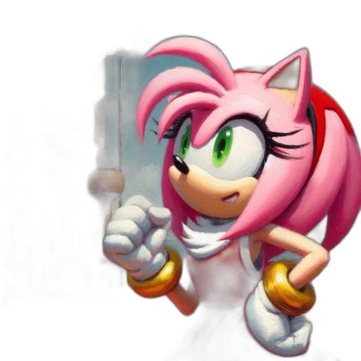 weapon, animal, staff, 3d render transparent PNG cut-out