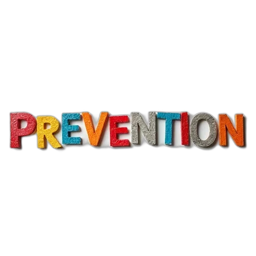 word, prevention, multicolored, cutout transparent PNG cut-out
